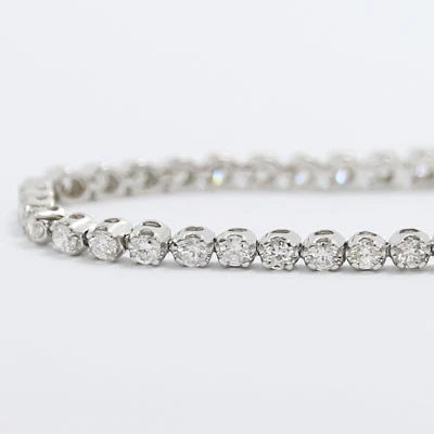 2.22ct LabGrown Diamond Tennis Bracelet 14k White Gold WTB2.22