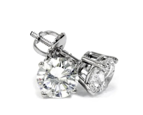 Lab Grown Diamonds 2.00ct Studs Earrings 14k White Gold BR2LG
