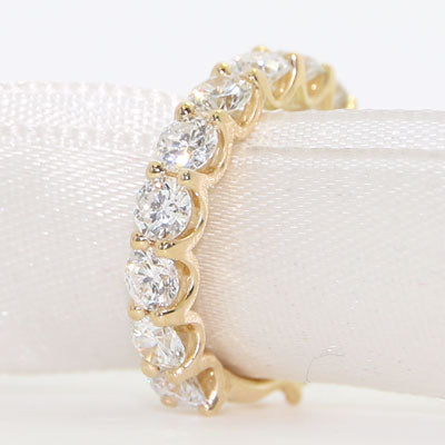 3 Carat Diamond Wedding Band for Women 14k Yellow Gold
