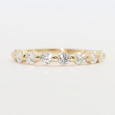 Floating diamond eternity on sale band