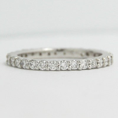 AHD-4665  2.0mm Shared Prong Eternity Diamond Band 14k White Gold