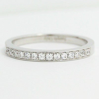L93827-(2.20mm) Bead Set in Channel Wedding Band 14k White Gold
