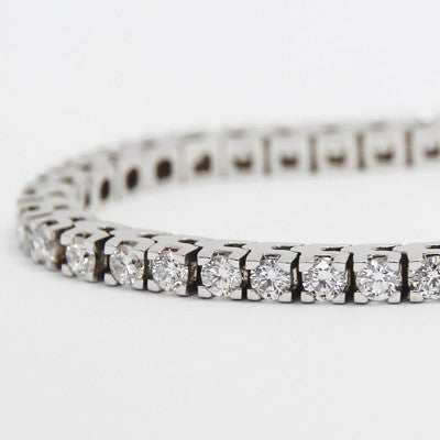 2.50 Carats Claw Set Tennis Bracelet 14k White Gold WTB2.5