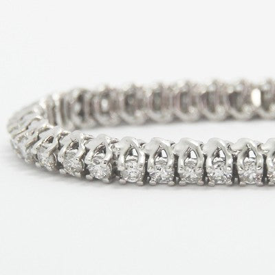 2.50 Carats Designed Claw Set Tennis Bracelet 14k White Gold WTB2.5