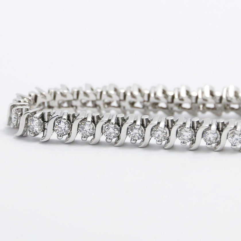 2.50 Carats Tennis Bracelet 14k White Gold WTB2.50