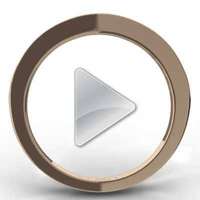 2.8mm Channel Bead Set Wedding Band 14k Rose Gold