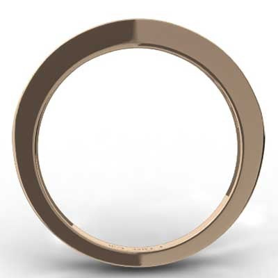 W93623R-(2.8mm) Channel Bead Set Wedding Band 14k Rose Gold
