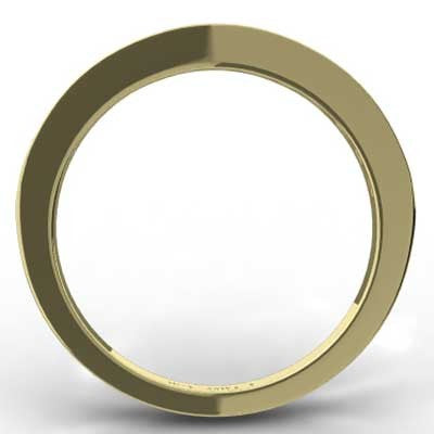 2.8mm Channel Bead Set Wedding Band 14k Yellow Gold
