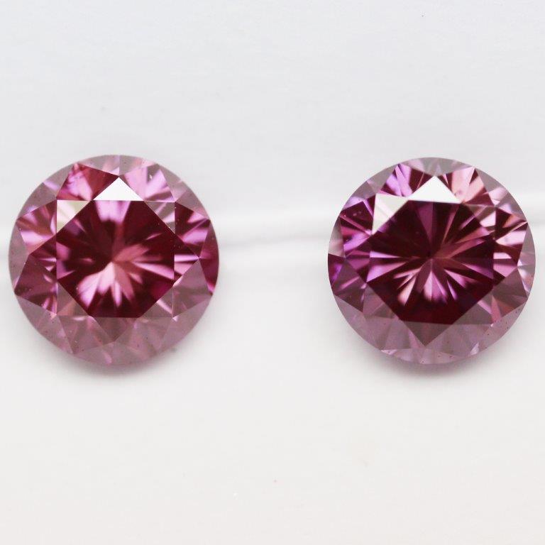 0.51 Carat Matching Round Brilliant Diamond