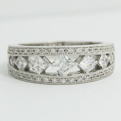 W3592  Anniversary Ring 14k White Gold