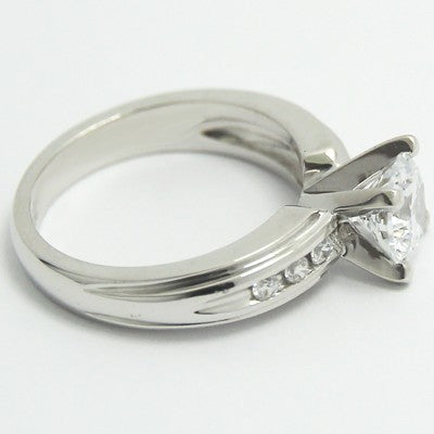 Diamond Accent Engagement Ring14k White Gold
