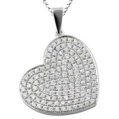 Pendant 14k White Gold F9180