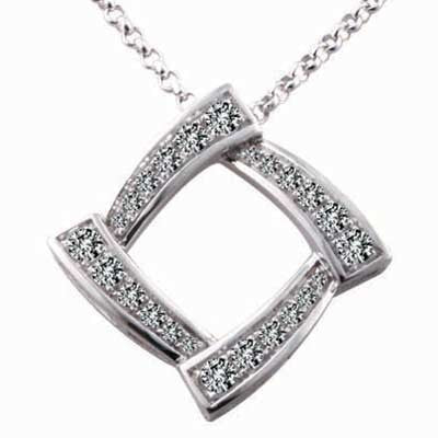 Pendant 14k White Gold F9185