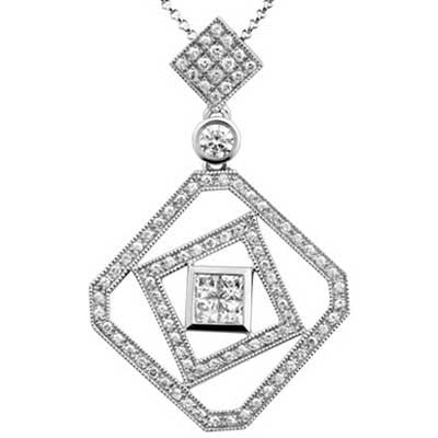 Pendant 14k White Gold F9200