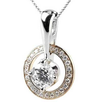 Pendant 14k White Gold F9206