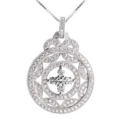 Pendant 14k White Gold F9234