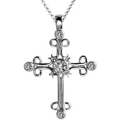 Pendant 14k White Gold F9236