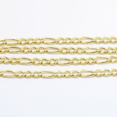 Figaro Chain 14k Yellow Gold GCF