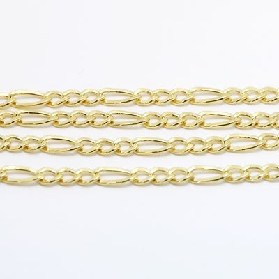 Figaro Style Chain in 14k Yellow Gold GCF
