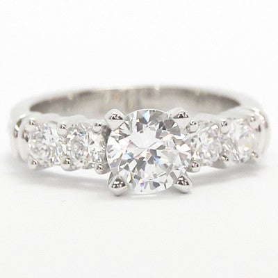 Four Stone Diamond Setting 14k White Gold E93379