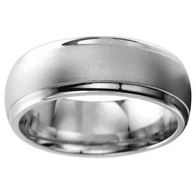 8mm Wedding Band 10k White Gold W93905-8