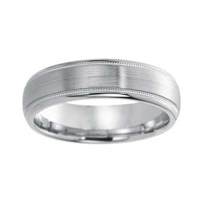 6mm Wedding Band 10k White Gold W93930-6