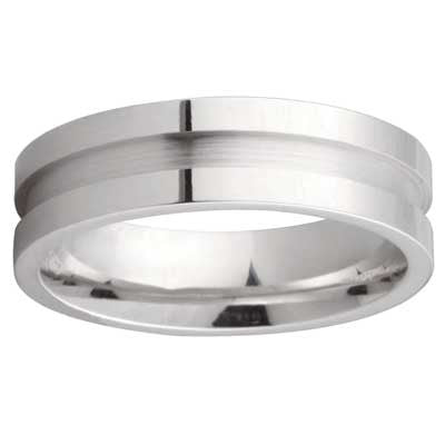 W94913-6 Wedding Band 10k White Gold 6mm