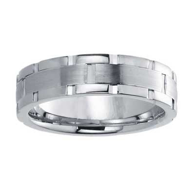 6mm Wedding Band 10k White Gold W94914-6