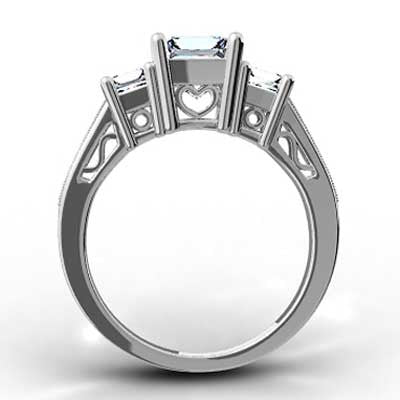 E93684-Heart Shaped Filigree Design Engagement Setting 14k White Gold