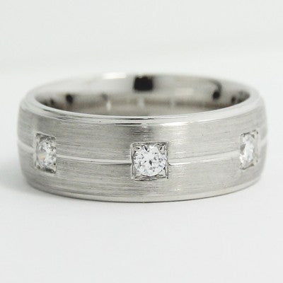G94415  Men's Diamond Ring 14k White Gold