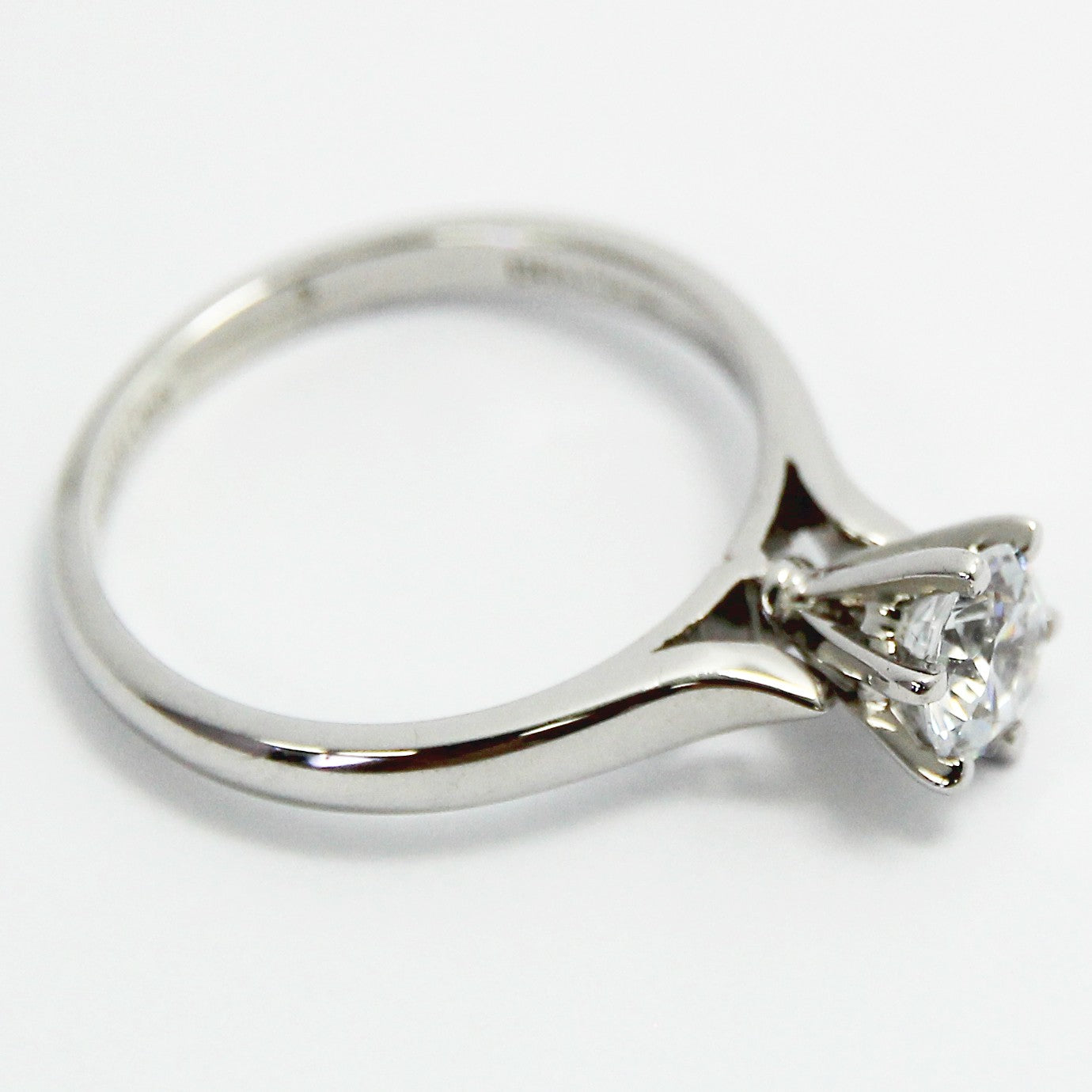 Raised 6 Prong Engagement Setting 14k White Gold