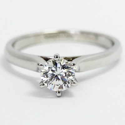 Raised 6 Prong Engagement Setting 14k White Gold