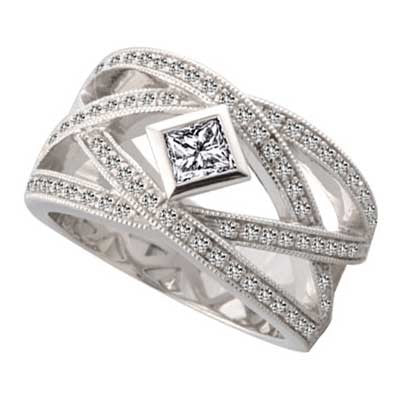 Anniversary Ring 14k White Gold L93631-1