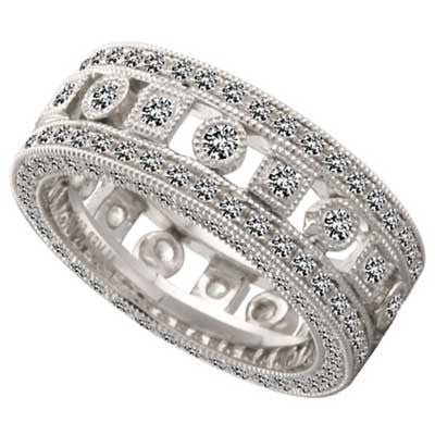 Anniversary Ring 14k White Gold L93749