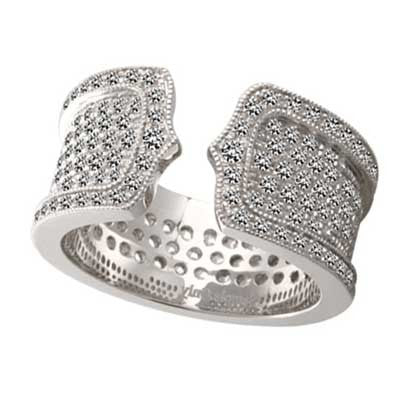 Anniversary Ring 14k White Gold L93774