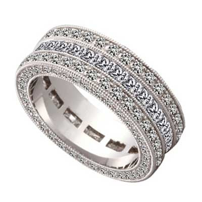 W93537-1 Anniversary Ring 14k White Gold W93537-1