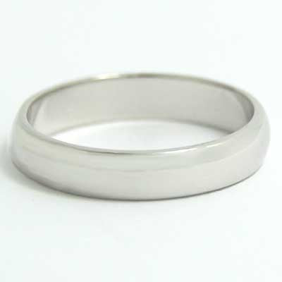 5mm Rounded Wedding Band 10k White Gold RDW5LD