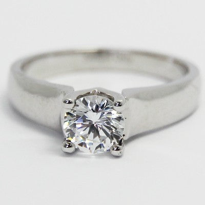 Solitaire Engagement Ring 14k White Gold E93865