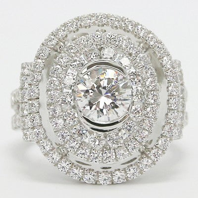 Stunning Designer Inspired Silver Ring