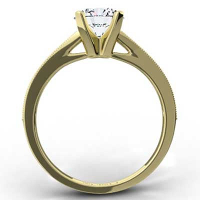 Channel Set Engagement Ring 14k Yellow Gold E93312Y-1