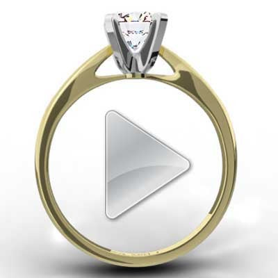 Classic Tapered Diamond Ring 14k Yellow Gold E92438Y