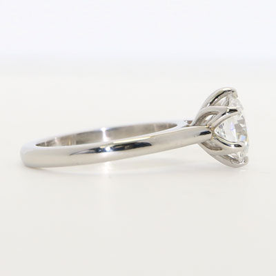1.5ct round lab-grown diamond ring platinum custom engagement ring