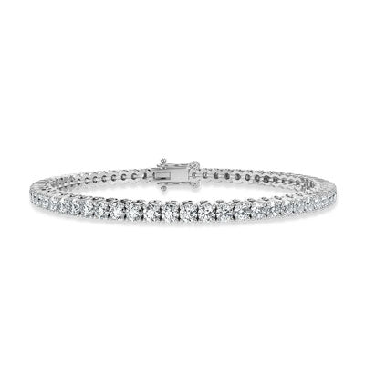 3.50 Carats Lab-Grown Diamonds Tennis Bracelet 14K White Gold WTB3.50