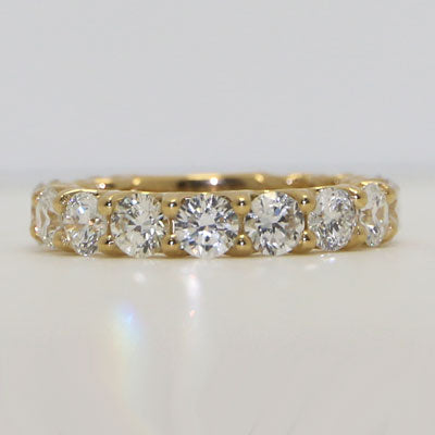 3 Carat Diamond Wedding Band for Women 14k Yellow Gold W90009