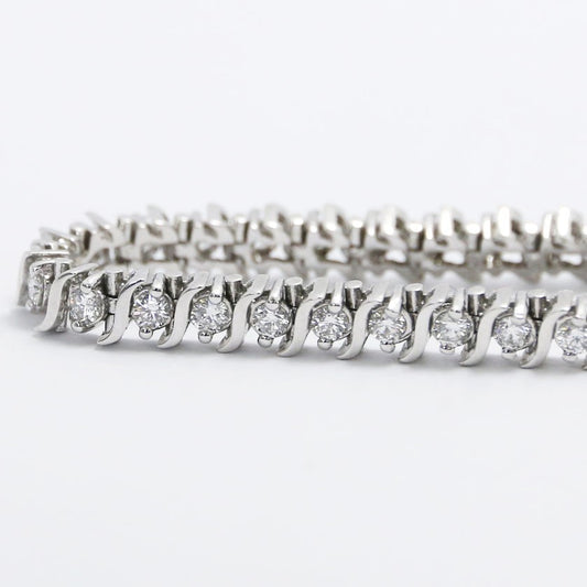 2.50 Carats Tennis Bracelet 14k White Gold WTB2.50