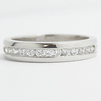 3.8-4.1mm Designed Band Wedding Ring 14k White Gold
