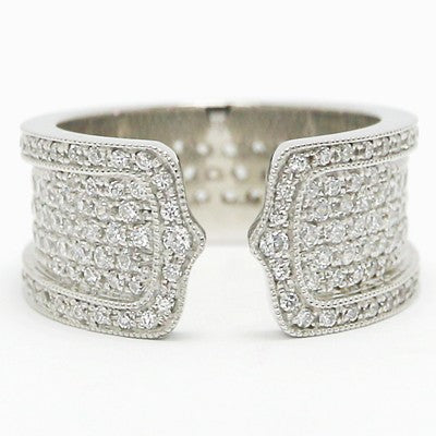 Antique Curved Design Silver Ring