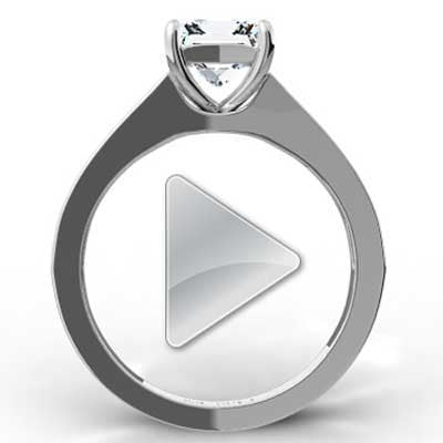 E94001C-Channel Set Diamond Ring 14k White Gold