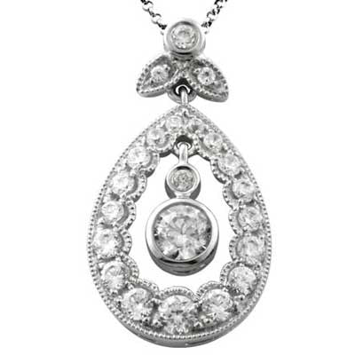 Pendant 14k White Gold F9187