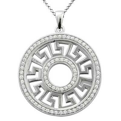Pendant 14k White Gold F9192